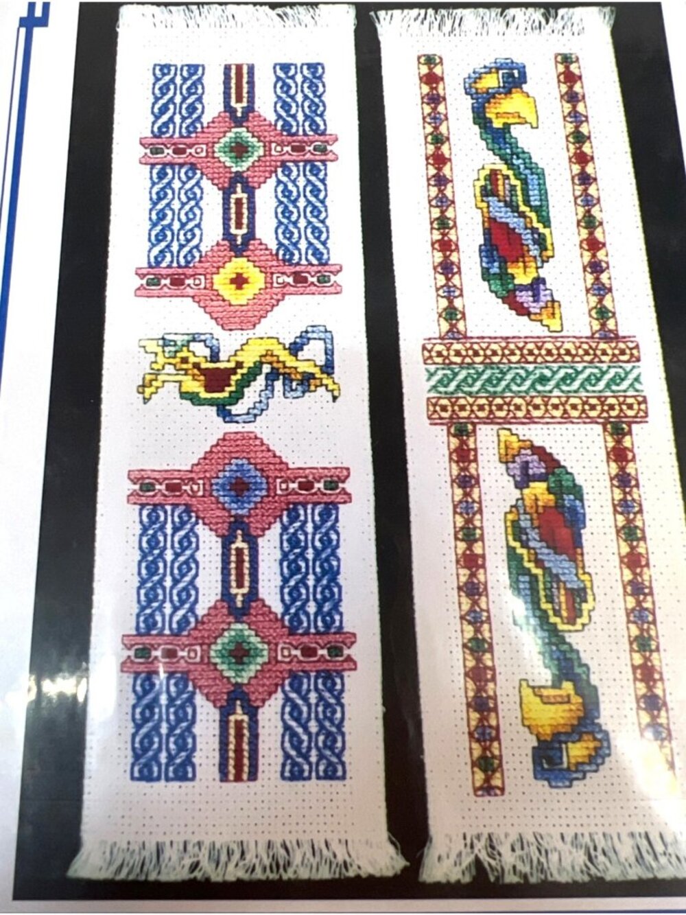 RARE Celtic Zoomorphic Bookmarks Cross-Stitch Chart By Mike Vickery Design